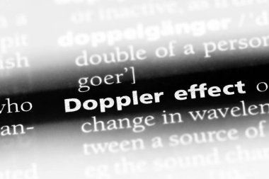 Doppler etkisi Word'de bir sözlük. Doppler etkisi kavramı