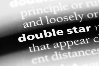 çift yıldız Word'de bir sözlük. çift yıldız kavramı