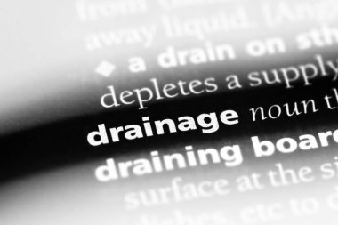 drenaj Word'de bir sözlük. drenaj kavramı