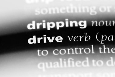 sürücü Word'de bir sözlük. sürücü kavramı