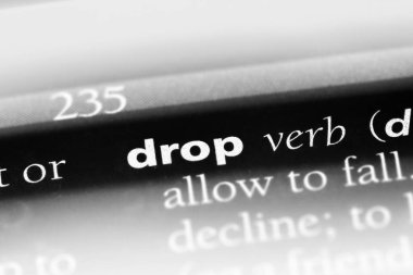 sözcük sözlükte bırak. damla kavramı