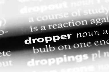 Damlalık Word'de bir sözlük. Damlalık kavramı