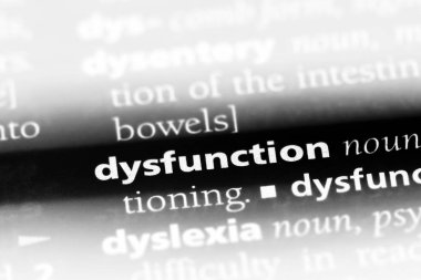 disfonksiyon Word'de bir sözlük. disfonksiyon kavramı