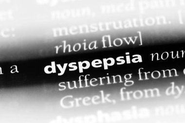 dispepsi Word'de bir sözlük. dispepsi kavramı