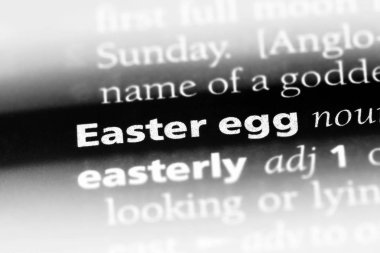 Paskalya yumurtası Word'de bir sözlük. Paskalya yumurtası kavramı