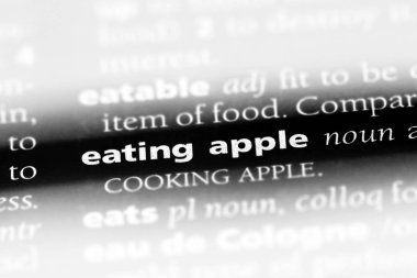 Yeme elma Word'de bir sözlük. Yeme elma kavramı