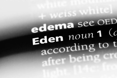 Eden Word'de bir sözlük. Eden konsept