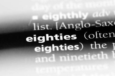 80'ler bir sözlükte kelime. 80'ler kavramı