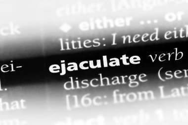 bir sözlüğü'ndeki sözcüğü boşalmak. kavram boşalmak