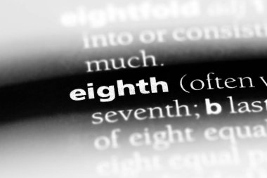 Sekizinci tek kelimeyle bir sözlük. Sekizinci kavramı