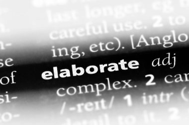 ayrıntılı tek kelimeyle bir sözlük. ayrıntılı kavramı