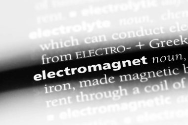 Elektromıknatıs Word'de bir sözlük. Elektromıknatıs kavramı