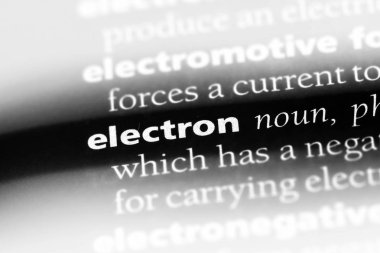 Elektron Word'de bir sözlük. Elektron kavramı