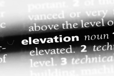 Yükseklik Word'de bir sözlük. Yükseklik kavramı