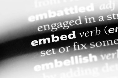 sözcük sözlükte gömün. kavram katıştırma