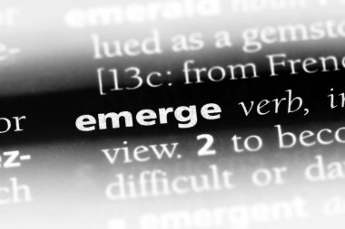 bir sözlüğü'ndeki sözcüğü ortaya. kavramı ortaya