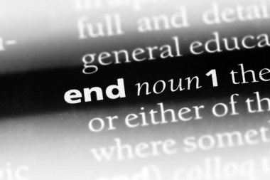 Son sözü sözlüğe. Son kavramı