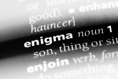 bilmece Word'de bir sözlük. bilmece kavramı