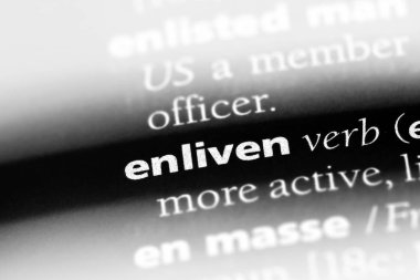 bir sözlüğü'ndeki sözcüğü canlandırmak. kavram canlandırmak