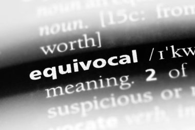 bir sözlük belirsiz Word'de. belirsiz kavram