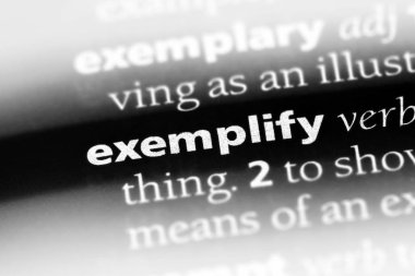 bir sözlüğü'ndeki sözcüğü örnekler. kavram örnekler