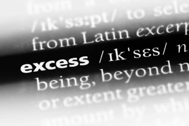 aşırı sözcük sözlüğe. aşırı kavramı