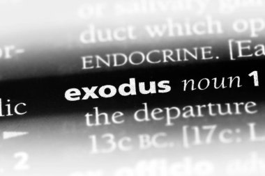 Exodus Word'de bir sözlük. Exodus kavramı