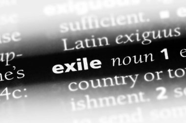 sürgün Word'de bir sözlük. sürgün kavramı