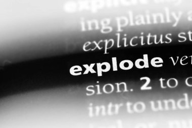 bir sözlüğü'ndeki sözcüğü patlayabilir. kavram patlayabilir