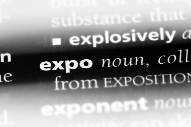 Expo Word'de bir sözlük. Expo kavram