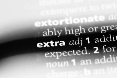 bir sözlüğü'ndeki ilave sözcüğü. İlave kavramı