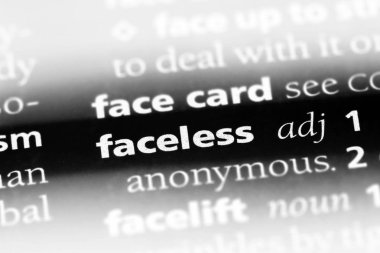 yüzü olmayan tek kelimeyle bir sözlük. meçhul kavramı