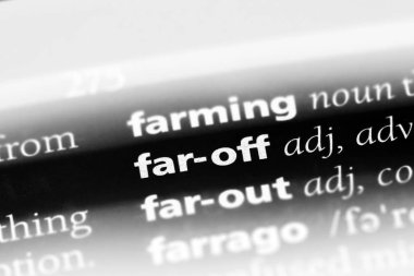 uzakta tek kelimeyle bir sözlük. uzak kavramı