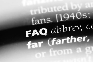 SSS Word'de bir sözlük. SSS kavramı