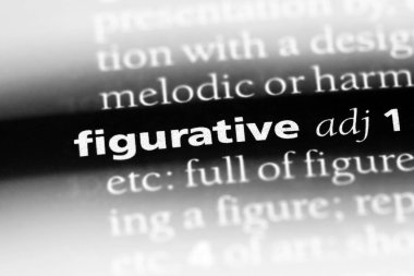 bir sözlüğü'ndeki figüratif sözcüğü. figüratif kavramı