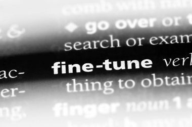 ince ayar Word'de bir sözlük. ince ayar kavramı