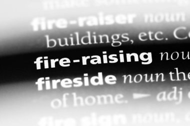 bir sözlüğü'ndeki sözcüğü yükselterek ateş. kavram yükselterek yangın