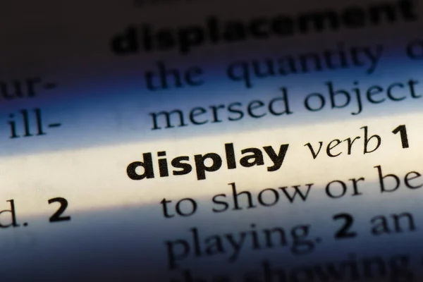 Display Word Dictionary Display Concept — Stock Photo, Image
