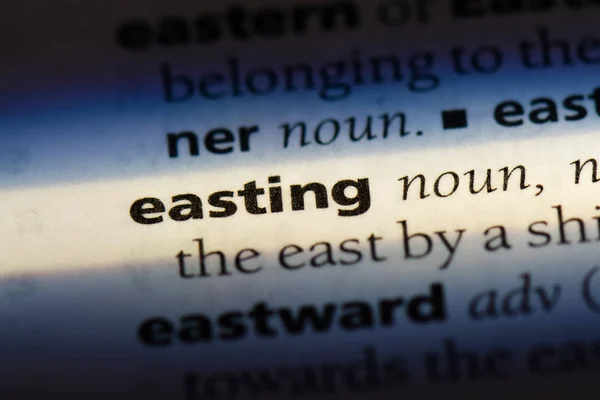 Easting Word Dictionary Easting Concept — Stock Photo, Image