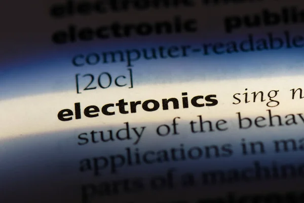 电子词在字典 电子理念 — 图库照片
