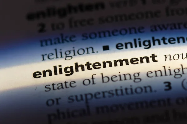 Enlightenment Word Dictionary Enlightenment Concept — Stock Photo, Image