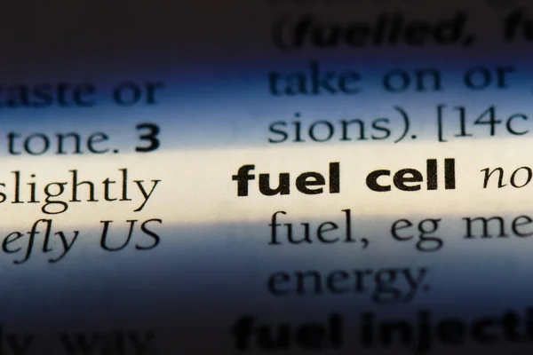 fuel cell word in a dictionary. fuel cell concept