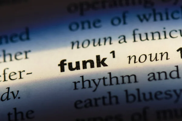 Funk Word Dictionary Funk Concept — Stock Photo, Image