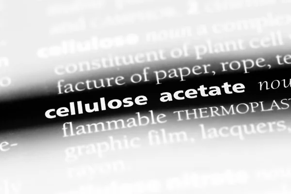 Mot Acétate Cellulose Dans Dictionnaire Concept Acétate Cellulose — Photo