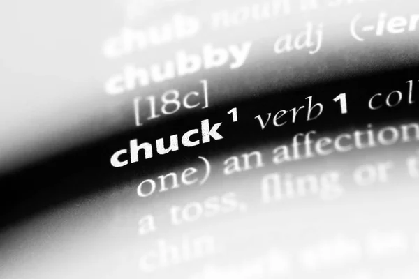 Τσακ Λέξη Ένα Λεξικό Τσακ Έννοια — Φωτογραφία Αρχείου