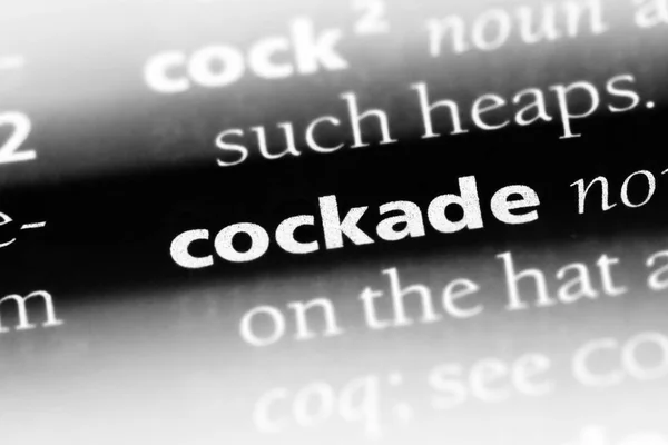 Cockade Word Dictionary Cockade Concept — Stock Photo, Image