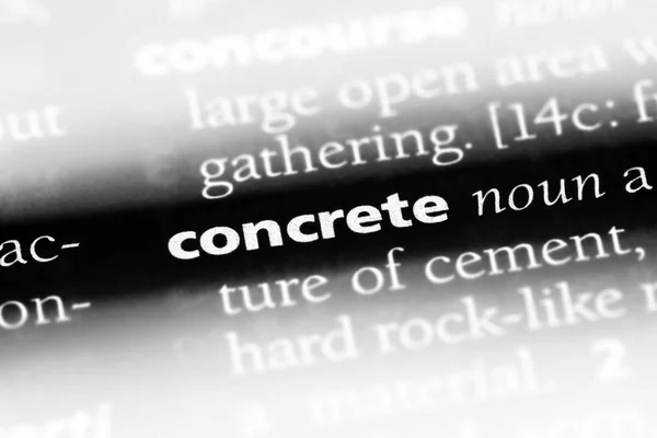 Concreet Woord Een Woordenboek Concrete Concept — Stockfoto