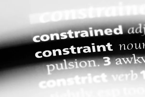 Constraint Word Dictionary Constraint Concept — Stock Photo, Image