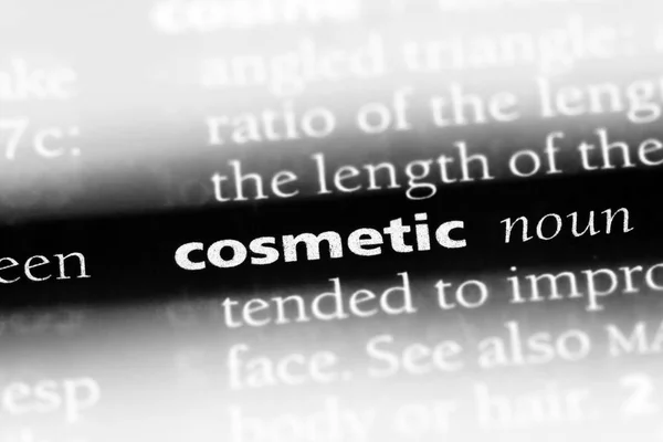 Bir Sözlük Kozmetik Word Kozmetik Kavramı — Stok fotoğraf