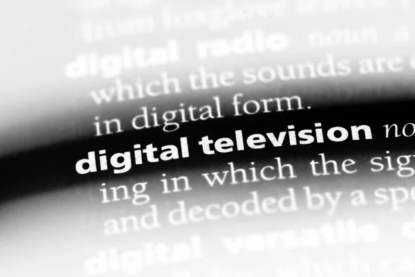 Dijital Televizyon Word Bir Sözlük Dijital Televizyon Kavramı — Stok fotoğraf